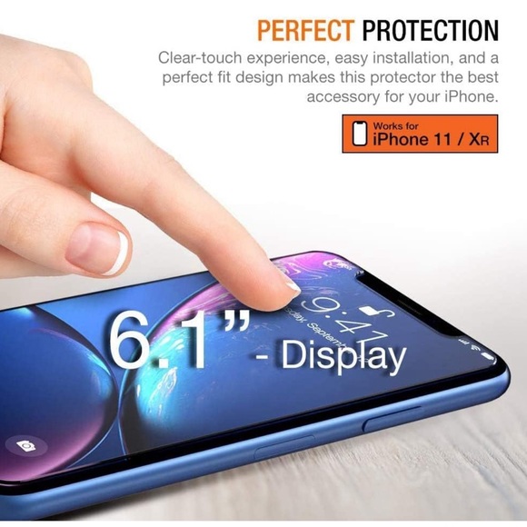 Trianium Tempered Glass Screen Protector for iPhone XR/iPhone 11 (6.1" Display) - Picture 4 of 6
